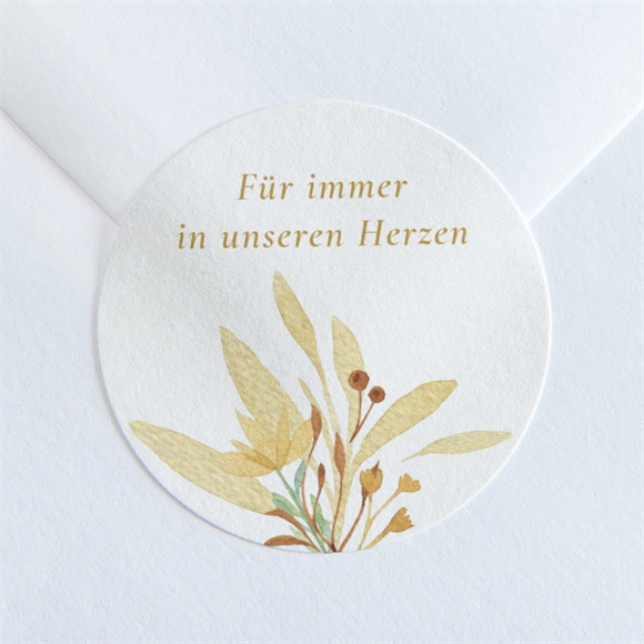 Aufkleber Trauer Wilde Blume ref.N360206