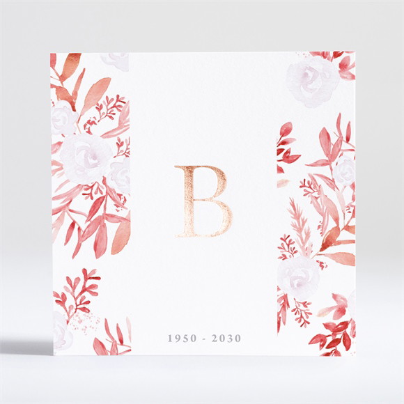 Trauerkarte Rotes Blumenbeet ref.N351145