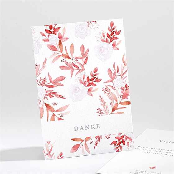 Trauerdanksagung Rotes Blumenbeet