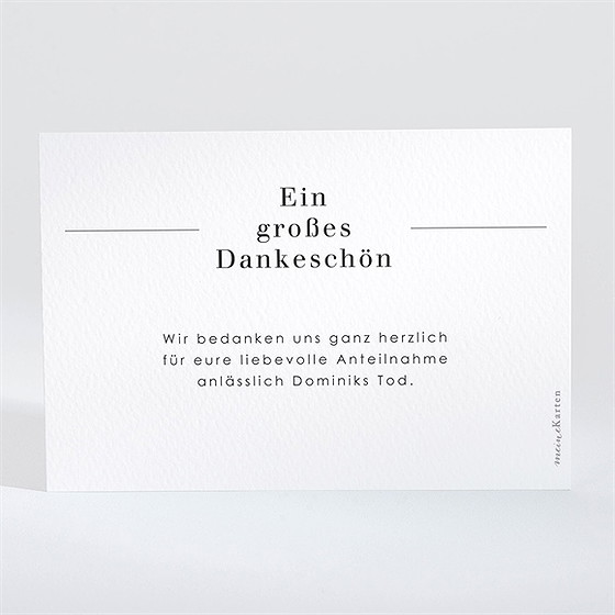 Trauerdanksagung Letzer Gruß