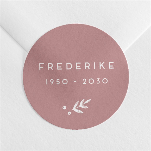 Aufkleber Trauer Fliederzweig ref.N360304