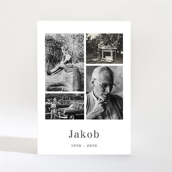 Trauerkarte memento - magnet