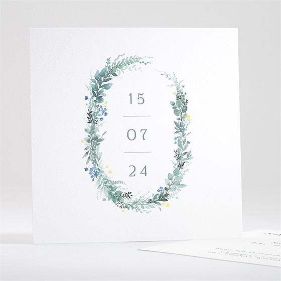 Save The Date Karte Aquarell Poesie Mit Initiale
