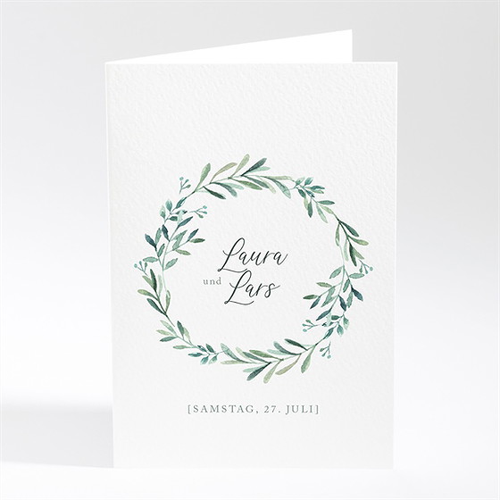 Menükarte Hochzeit Liebessamen