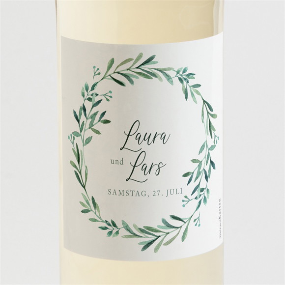 Flaschenetikett Hochzeit Liebessamen ref.N3001685