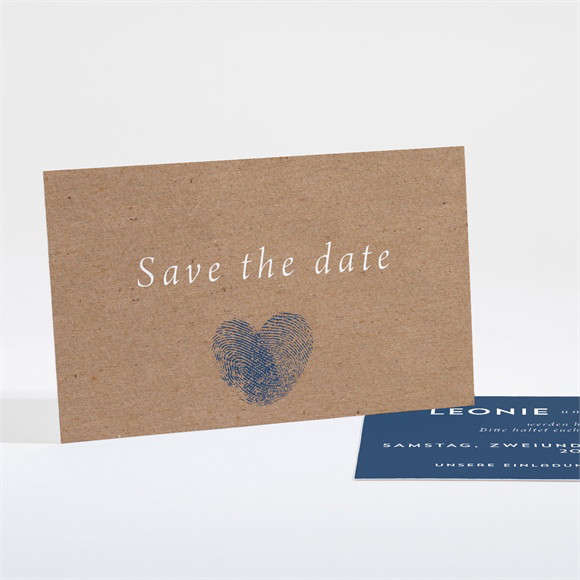 Save the Date Karte Einzigartige Fingerabdrücke ref.N161195