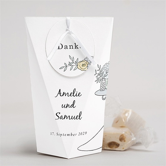 Geschenkbox Hochzeit Liebespaar - Schachtel