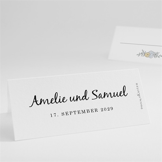 Tischkarte Hochzeit liebespaar