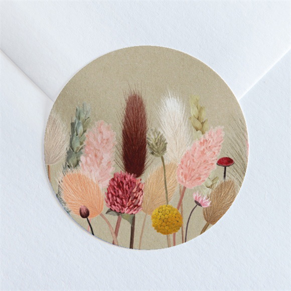 Aufkleber Hochzeit Feldblumenstrauß ref.N360168