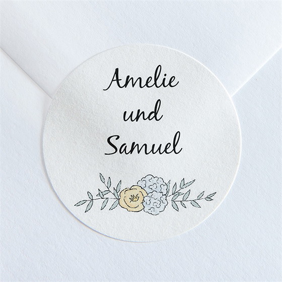 Aufkleber Hochzeit Liebespaar