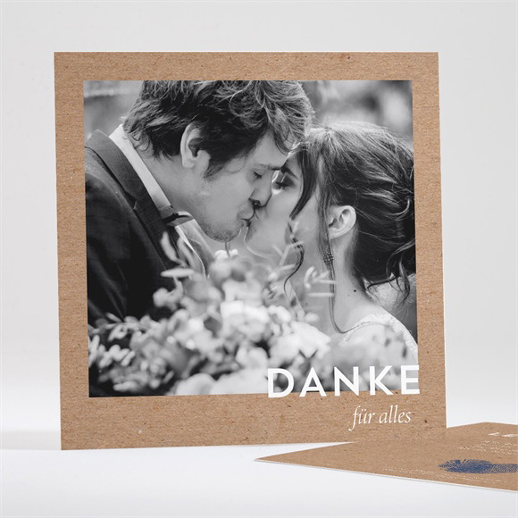 Dankeskarte Hochzeit Einzigartige Fingerabdrücke ref.N351261