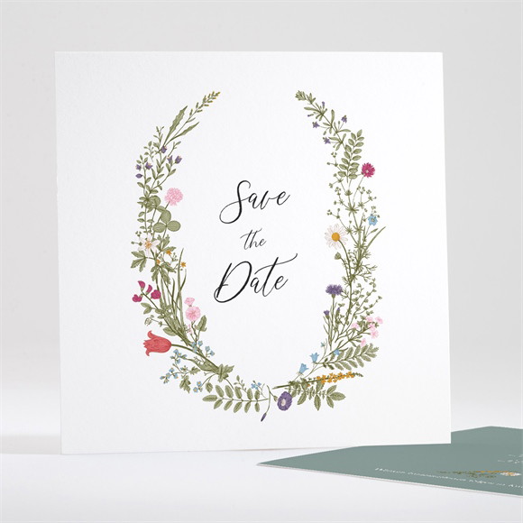 Save the Date Karte Gravur mit ländlichem Motiv ref.N351184