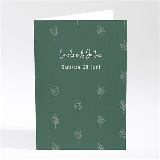 Menükarte Hochzeit samenliebe