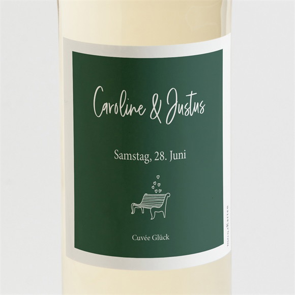 Flaschenetikett Hochzeit Samenliebe ref.N3001688