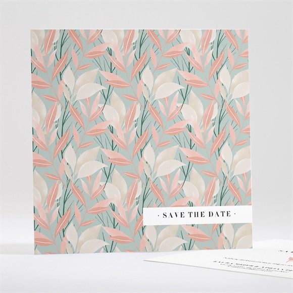 Save the Date Karte Blättersamen ref.N351150