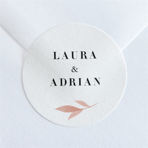 Aufkleber Hochzeit Blättersamen ref.N360166