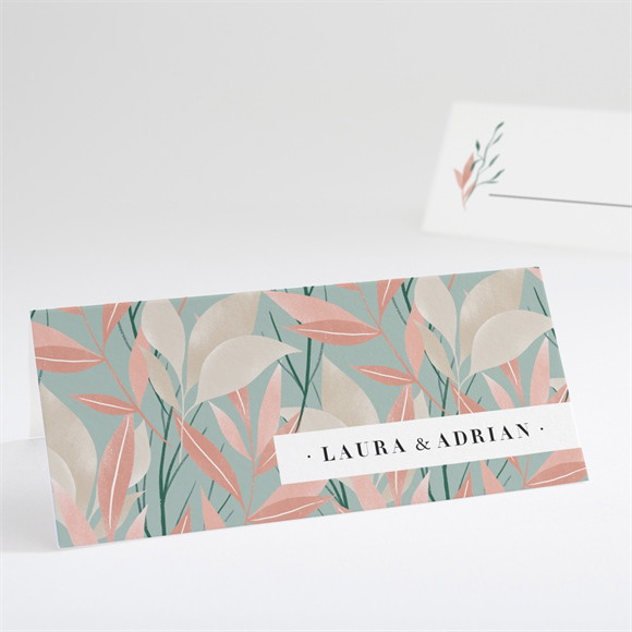 Tischkarte Hochzeit Blättersamen ref.N440783