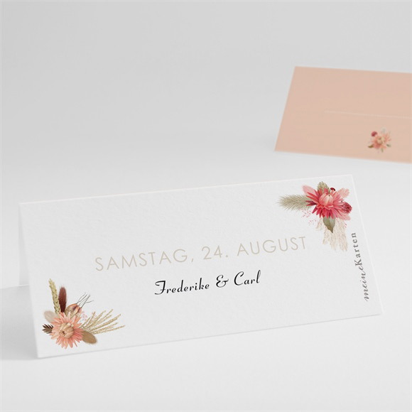 Tischkarte Hochzeit Behutsamkeit ref.N440784