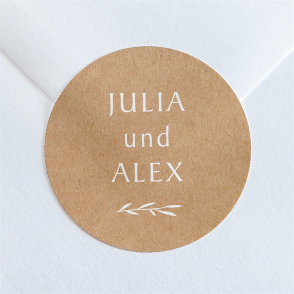 Aufkleber Hochzeit Boheme schick ref.N360221