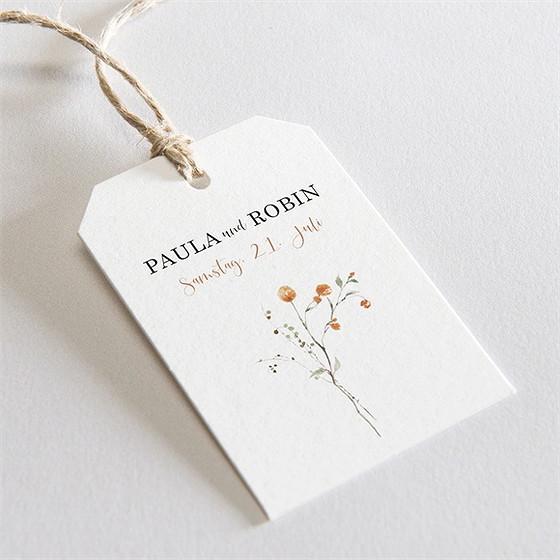 Geschenkanhänger Hochzeit zu zweit