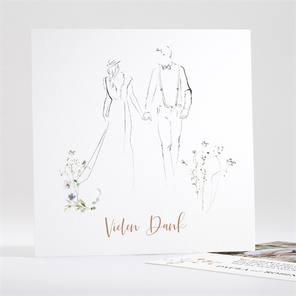 Dankeskarte Hochzeit Zu zweit ref.N351196