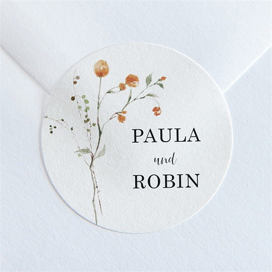 Aufkleber Hochzeit zu zweit