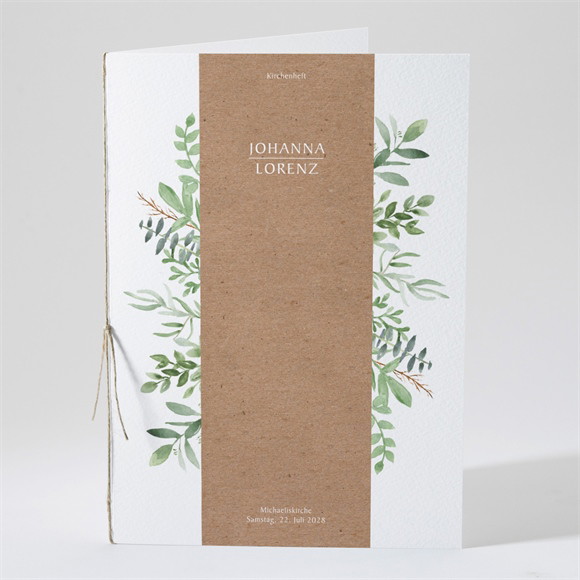 Kirchenheft Hochzeit Blätterschmuck ref.N491222