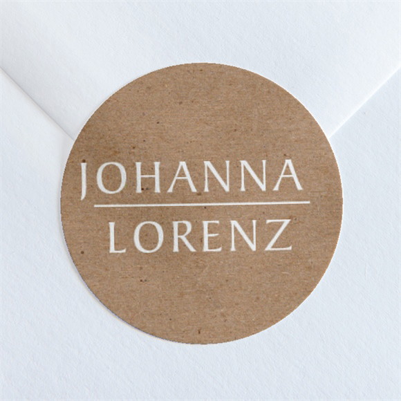 Aufkleber Hochzeit Blätterschmuck ref.N360109