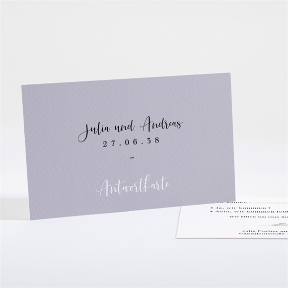 Antwortkarte Hochzeit Strauß in Nude ref.N161116