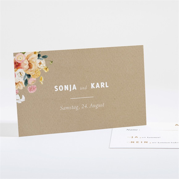 Antwortkarte Hochzeit Land und Poesie ref.N161172