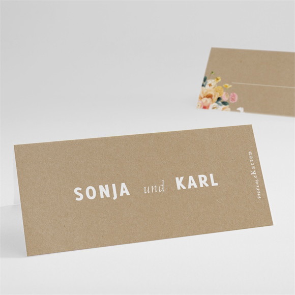 Tischkarte Hochzeit Land und Poesie ref.N440778