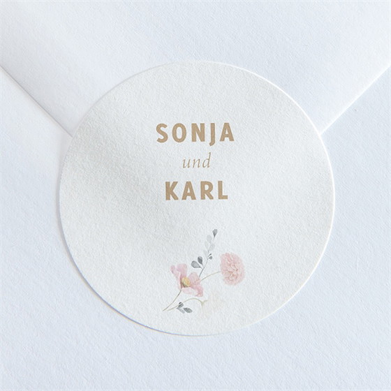 Aufkleber Hochzeit Land Und Poesie