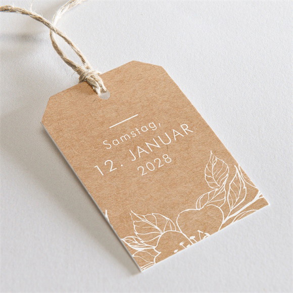 Geschenkanhänger Taufe Veredelung auf Kraft ref.N29137