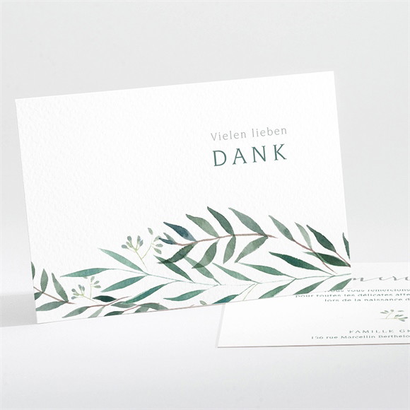 Dankeskarte Geburt Natürliche Harmonie ref.N111254
