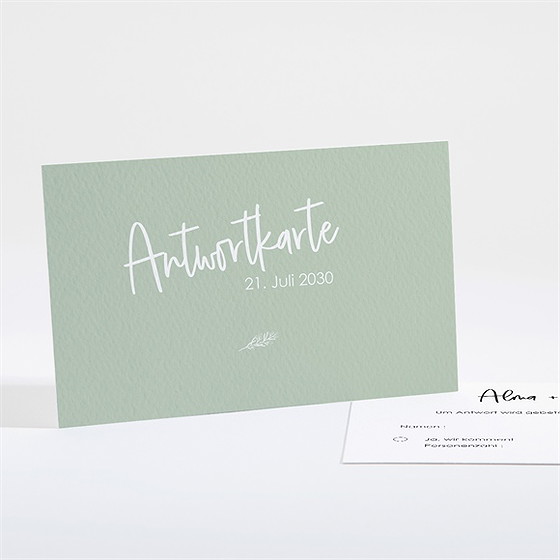 Antwortkarte Hochzeit blühende schönheit