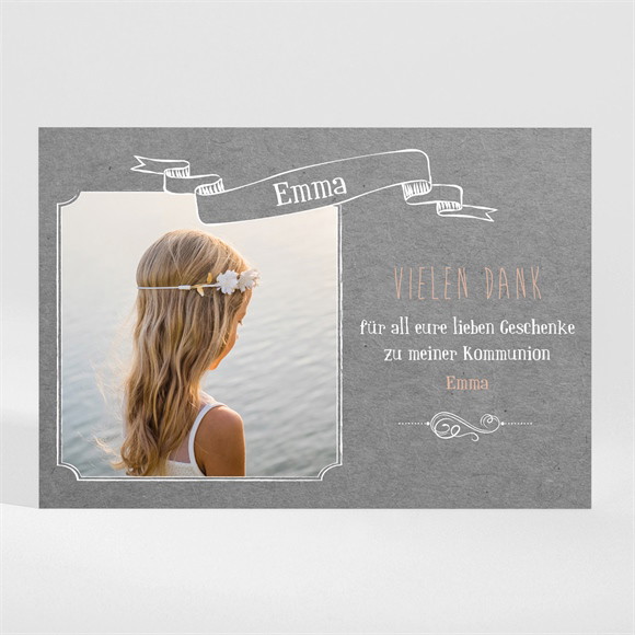 Dankeskarte Kommunion Kommunionssymbole ref.N11076