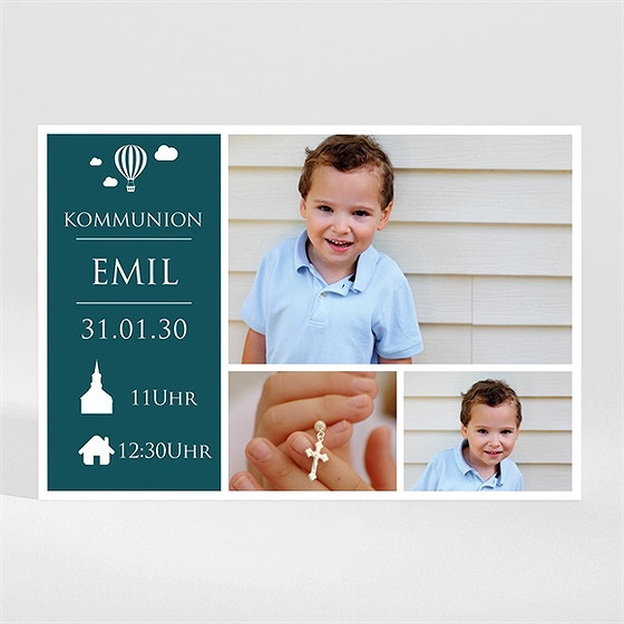 Einladung Kommunion schöne kleine symbole