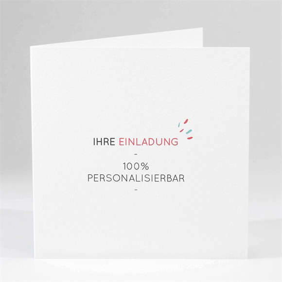 Einladung Taufe Blanco - 13,5x13,5cm (N451150) ref.N451150