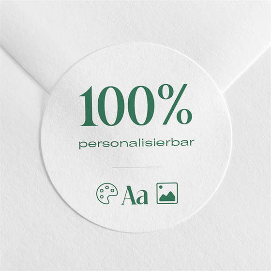 Sticker Geburt Blanco - Rund*4Cm (N360854)