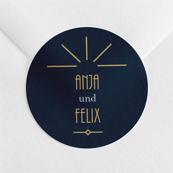 Aufkleber Hochzeit Art déco ref.N360632