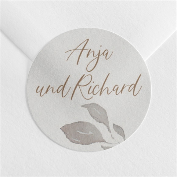 Aufkleber Hochzeit Elegante Skizze ref.N360652