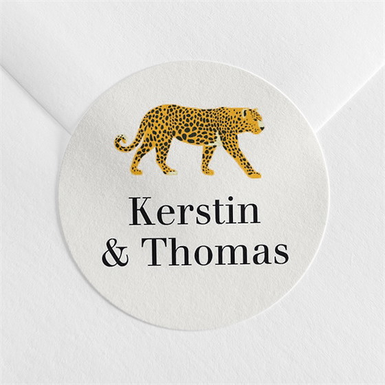 Aufkleber Hochzeit Wilde Natur