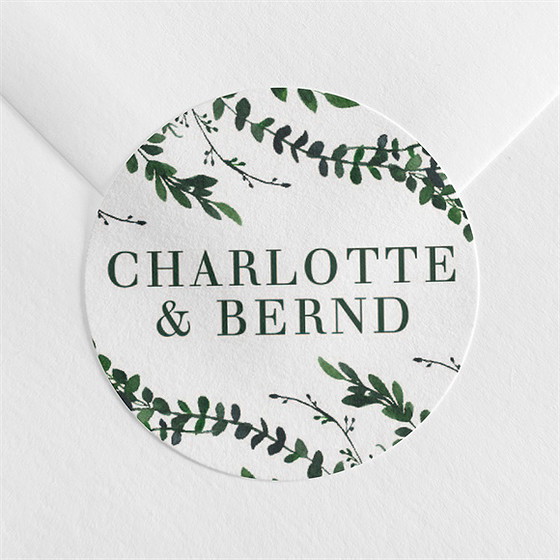 Aufkleber Hochzeit unter der weide