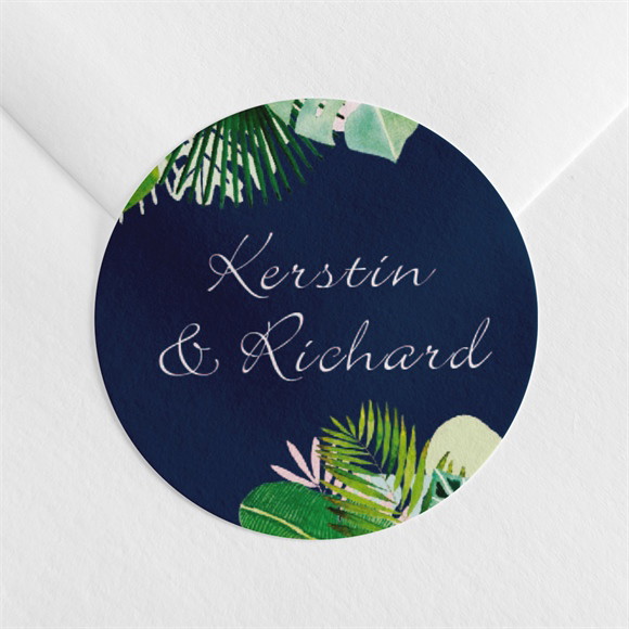 Aufkleber Hochzeit Tropische Wärme ref.N360676