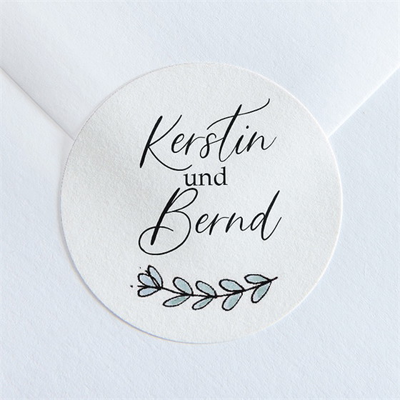 Aufkleber Hochzeit Wir Beide