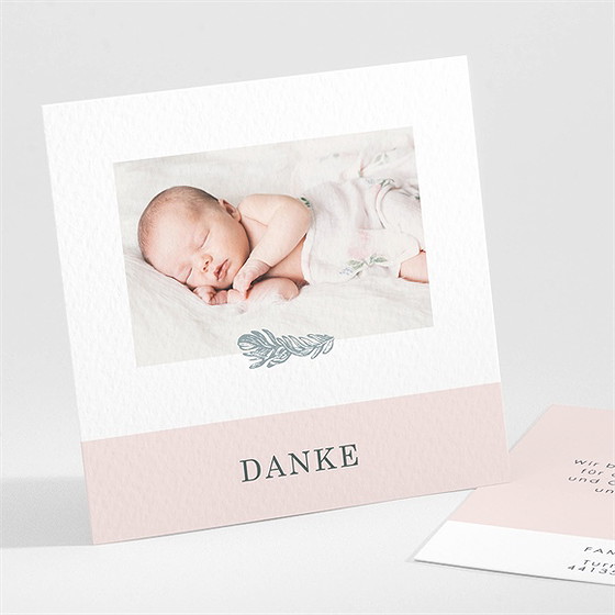 Dankeskarte Geburt Retro