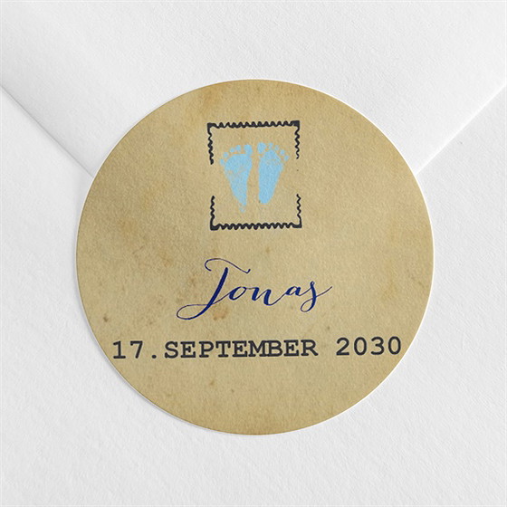 Sticker Geburt Telegramm Jungen