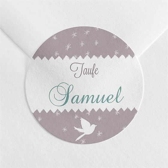 Aufkleber Taufe Vogelgesang Junge