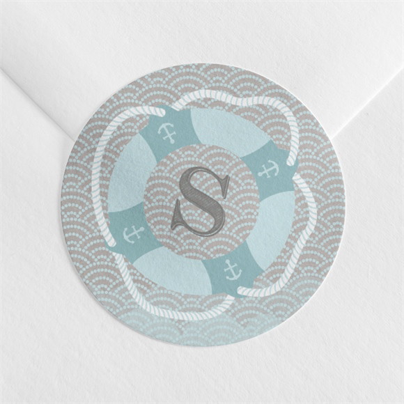 Aufkleber Taufe Matrose in Blau ref.N360779