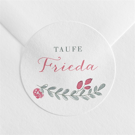 Aufkleber Taufe rosenkranz